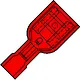 Klemko IS 1507 FL-100 101270 kabelschoen vlakst 6.3 ro 1.5mm 100st