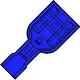 Klemko IS 2507 FL-100 101310 kabelschoen vlakst 6.3 bl2.5mm 100st