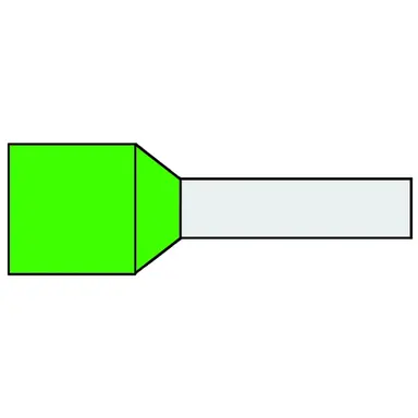 Klemko G 494-N 720080 adereindhuls 6mm2 gn l=12 100st
