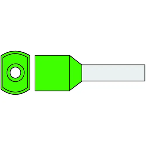 Klemko G 494TW-N 720550 adereindhuls 6mm2 gn twin l=14 100st