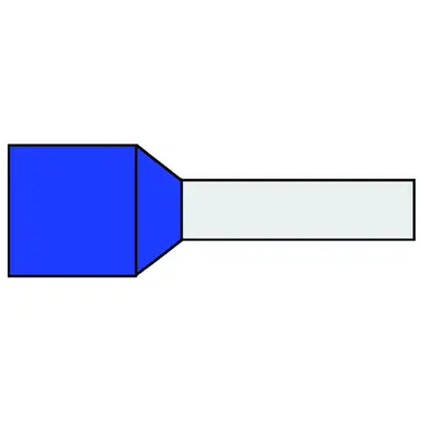Klemko G 496 DK-N 727100 adereindhuls 16mm2 bl l=12 100st