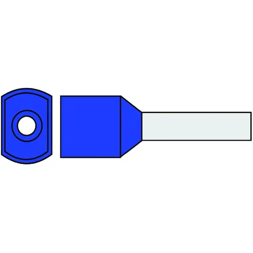 Klemko G 492TW DKA-N 727535 adereindhuls 2.5mm2 bl twin l=10 250st