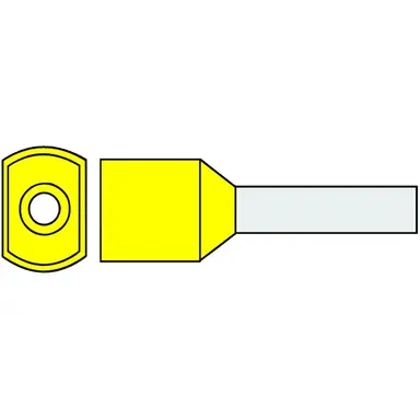 Klemko G 494TW DK-N 727550 adereindhuls 6mm2 ge twin l=14 100st