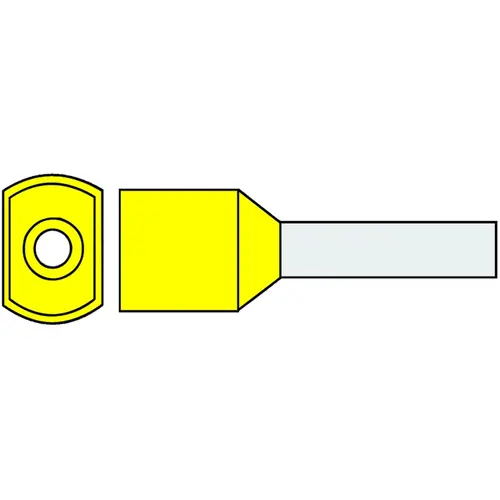 Klemko G 494TW DK-N 727550 adereindhuls 6mm2 ge twin l=14 100st