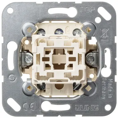 JUNG 531-41 U multipulsdrukker met 2x2 maakcontacten en nulstand
