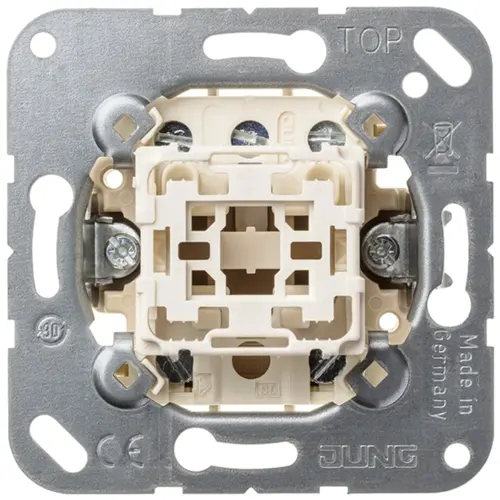 JUNG 531-41 U multipulsdrukker met 2x2 maakcontacten en nulstand