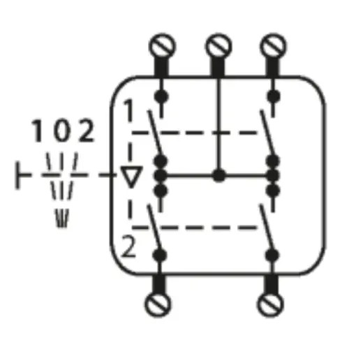 JUNG 531-41 U multipulsdrukker met 2x2 maakcontacten en nulstand