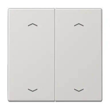 JUNG LS 995 MP LG 2-voudige wip met dubbele pijlsymbolen LS990 lichtgrijs