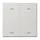 JUNG LS 995 MP LG 2-voudige wip met dubbele pijlsymbolen LS990 lichtgrijs