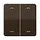 JUNG CD 595 MP BR schakelwip 2-voudig met pijlsymbolen CD500 bruin