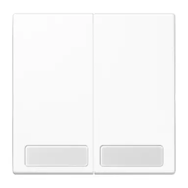 JUNG LS 995 NA WW schakelwip 2-voudig met tekstvenster LS990 alpine wit