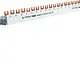 Hager KDN451E kamrail vork 3x P+N 80A 16mm2 54-modulen