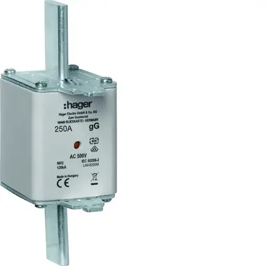 Hager NH3C KTF M250A 500V Smeltpatroon (mes) NH3C 250A