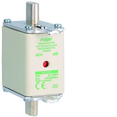 Hager NH00 AM 80A 690V Smeltpatroon (mes) NH00 80A