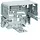 Hager GLT5010 Montageds wandg. 1v Open Kunst