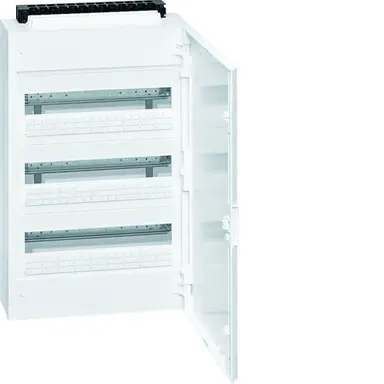 Hager VB318C lege opbouwkast Vega IP40 3x18 modulen 400x625x145mm met deur wit