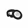Interlight IL-CBSKB cabiled opbouwring zwart