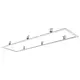 Opple 542098009800 armatuuraccessoire inbouwraam 1244,5mm 344,5mm aluminium wit