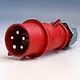 Mennekes CEE 322 CEE-contactstop 32A 5p Rood 6h