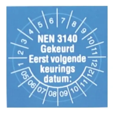 Nieaf-Smitt NEN 3140 STICKERS stickers nen 3140 1=10vel