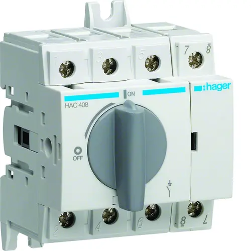 Hager HAC408 Lastscheider 4p 80A 400v