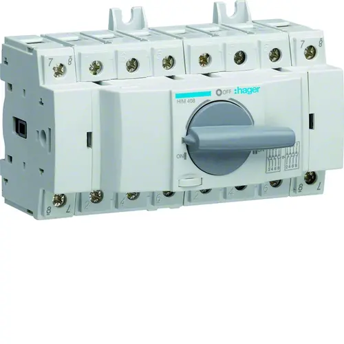 Hager HIM408 Omschakelaar 80A 4p 3-st. IP20