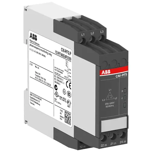ABB CM-PFS.P 2CO L1-l2-l3=200-500VAC 50 spannings bewakingrelais l1-l2