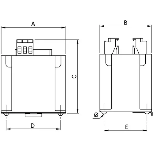 Erea EDR 24TS160 trafo 230/24 160va gesch din