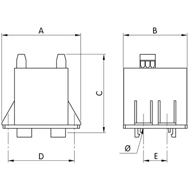 Erea EDR 24TS30 trafo 230-400v/0-24v/30va