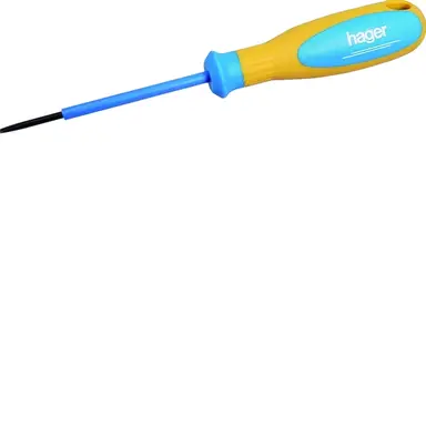 Hager QUICKY schroevendraaier 0,4x2,5x7,5mm blauw