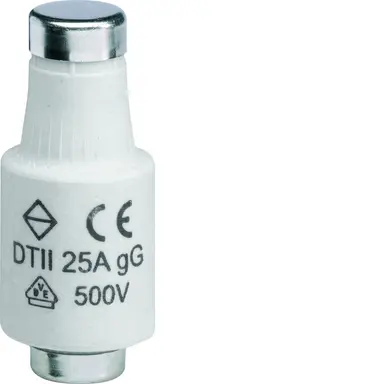 Hager DTII25A KK D-zekering DII 25A 500V traag set van 5