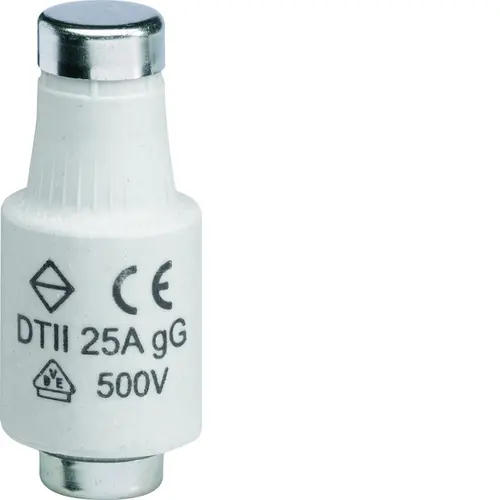 Hager DTII25A KK D-zekering DII 25A 500V traag set van 5