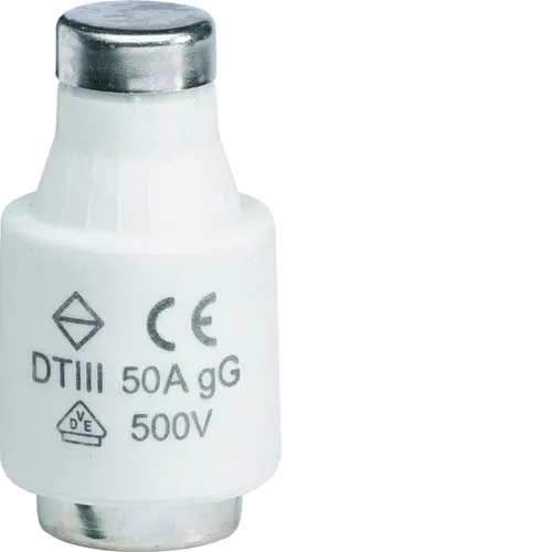 Hager DTIII50A KK D-zekering DII 50A 500V traag set van 5