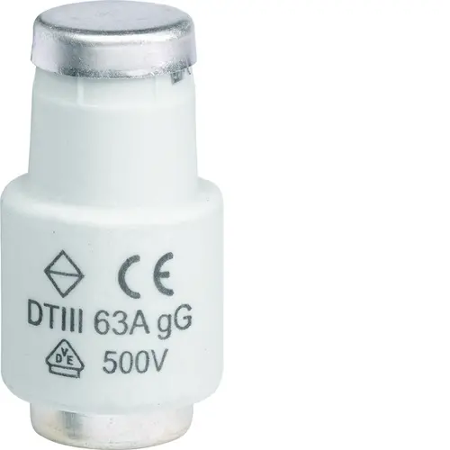 Hager DTIII63A KK D-zekering DII 63A 500V traag set van 5