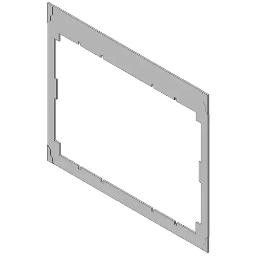 ABB XLP 00 Frontframe f / 2 XLP 00 SJ flens voor 2 x xlp00