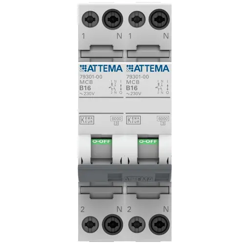 Attema AT90206 fornuisgroep 1p+n 16a b-kar