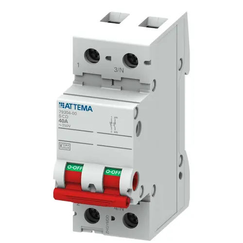 Attema AT90228 hoofdschakelaar 2p 40a