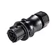 Wieland RST20I3S B1 ZR1 SW contrastekker 3‑polig female 20A 250V IP66 zwart