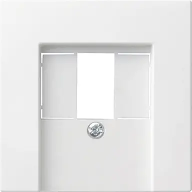Gira 037603 centraalplaat voor USB-voeding PD System 55 wit glans