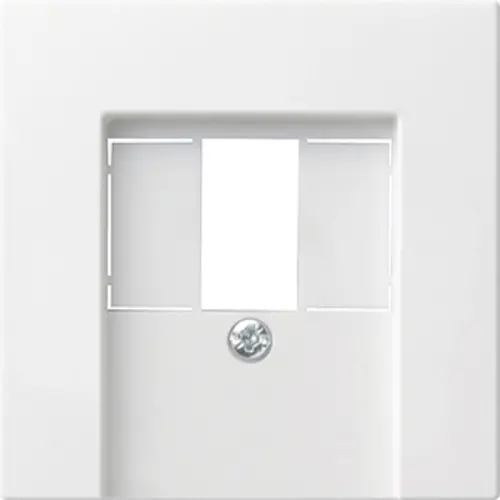 Gira 037627 centraalplaat voor USB-voeding PD System 55 wit mat