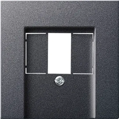 Gira 037628 centraalplaat voor USB-voeding PD System 55 antraciet mat