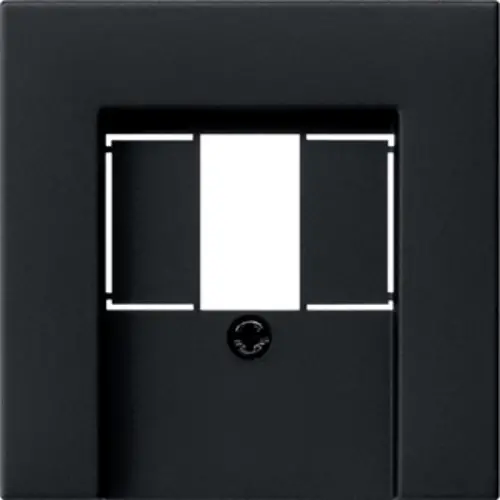 Gira 0376005 centraalplaat voor USB-voeding PD System 55 zwart mat