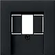 Gira 0376005 centraalplaat voor USB-voeding PD System 55 zwart mat