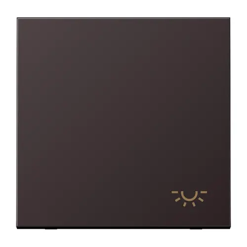 JUNG AL 2990 L D schakelwip met lichtsymbool LS990 dark gelakt aluminium