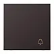 JUNG AL 2990 K D schakelwip met belsymbool LS990 dark gelakt aluminium