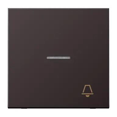JUNG AL 2990 KO5 K D schakelwip met belsymbool en controlevenster LS990 dark gelakt aluminium