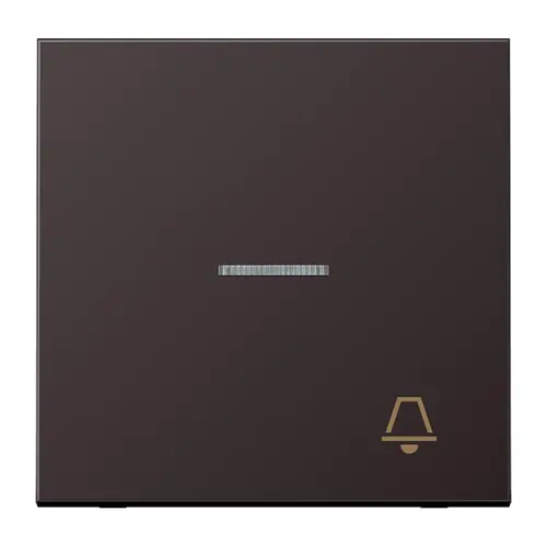 JUNG AL 2990 KO5 K D schakelwip met belsymbool en controlevenster LS990 dark gelakt aluminium