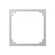 JUNG A 590 Z AL verloopplaat 50 x 50 mm A-range aluminium