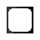 JUNG A 590 Z SW verloopplaat 50 x 50 mm A-range zwart glans