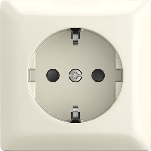 Busch-Jaeger 20 EAPBJ-522 wandcontactdoos randaarde Safety+ opbouw Balance AP creme